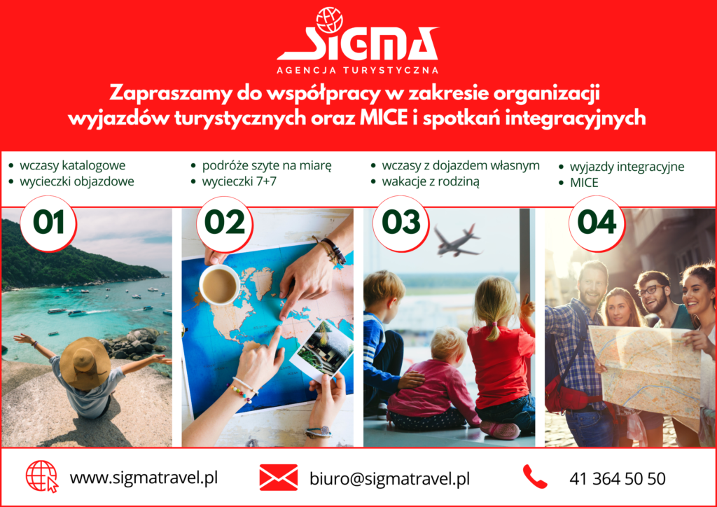 Zapraszamy do współpracy w zakresie organizacji wyjazdów